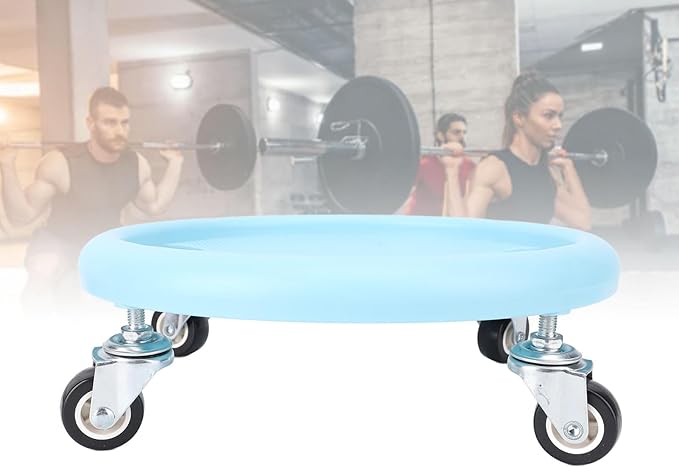 360° Disc Wheel Roller Trainer,Portable Sliding Exercise Discs for Core Strength Full Body Workout Home Gym Fitness Equipment (Blue)