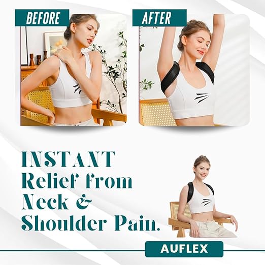 Posture Corrector for Men & Women – Adjustable Upper Back Brace & Shoulder Support – Breathable Back Straightener for Neck, Shoulder & Back Pain Relief – Comfortable Posture Trainer for Daily Use