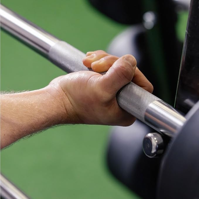 Rubber Curl Fixed Barbells, Pre-Loaded Weight Bar for Strength Training & Weightlifting