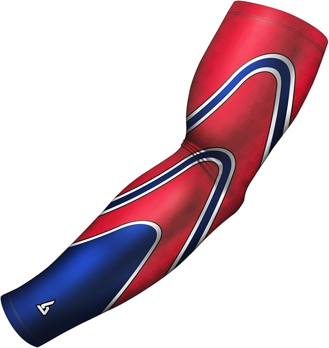 B-Driven Sports Sleeve Pro-Fit - Compression Arm Sleeve for Men & Women - Basketball & Volleyball Arm Sleeve - Single