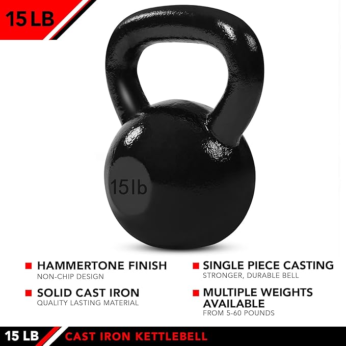 JFIT Kettlebell Weights Cast Iron