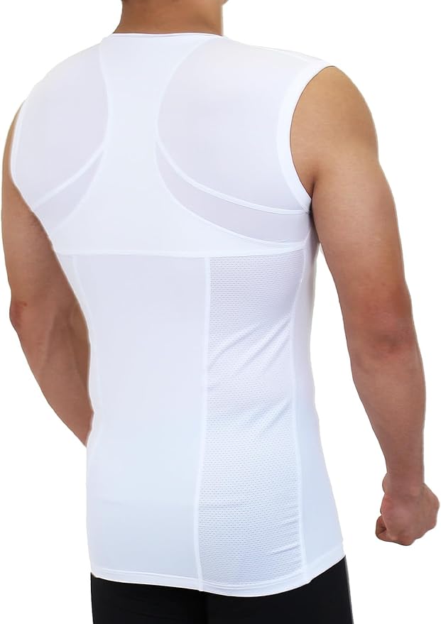 Posture Shirts for Men : Black, White, tankshirts, Longsleeve, s-3xl, Deodorant, uv, Quickdry, Japanesebrand,