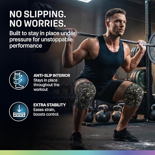 Modvel Strength 7mm Knee Sleeves (Pair) for Weightlifting & Powerlifting (USPA, IPL Approved) | High-Performance Knee Compression Support For Squats, Weight Lifting - Men and Women