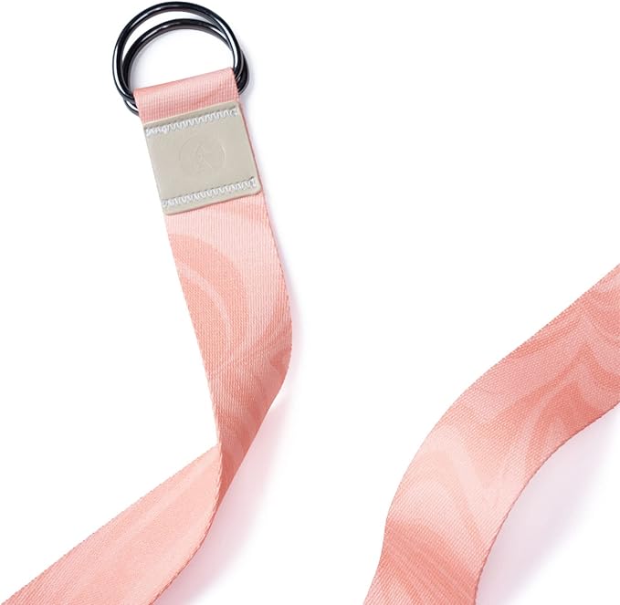 yogadesignlab | The Yoga Strap | Luxurious, Extra Long, Super Soft, Eco Printed | Studio Quality, Adjustable | Safely Stretch Further and Hold Longer | 8 ft Long