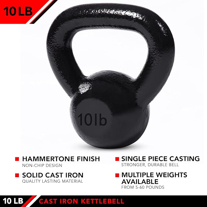 JFIT Kettlebell Weights Cast Iron