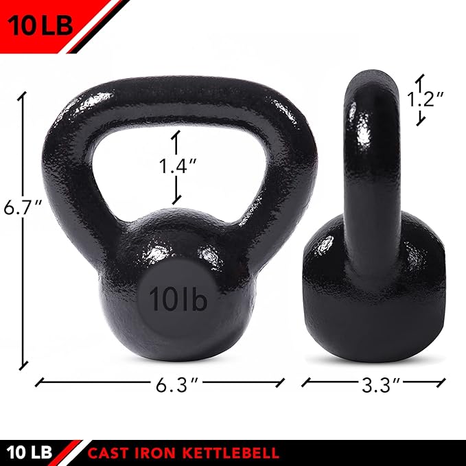 JFIT Kettlebell Weights Cast Iron