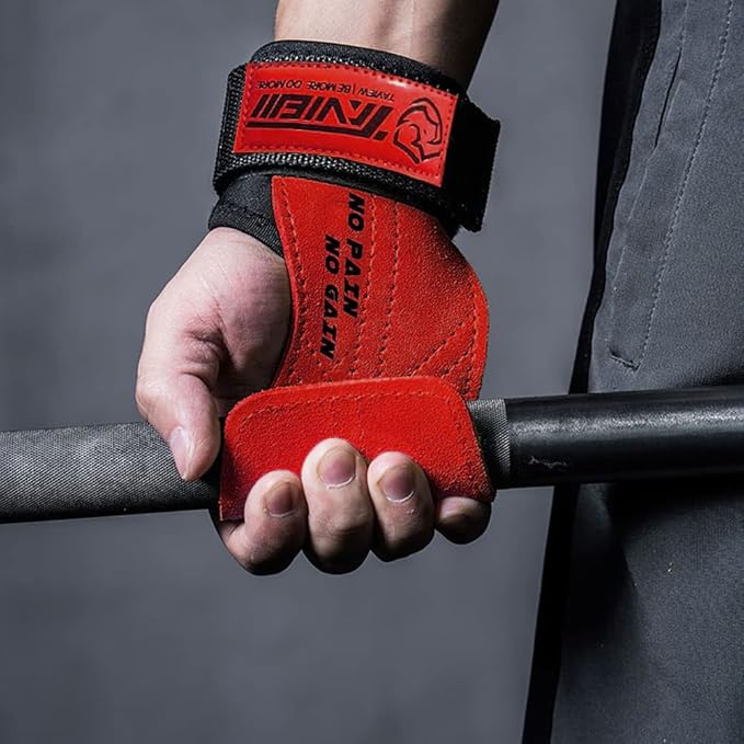 TAVIEW Wrist Straps for Weightlifting for Maximum Grip Support - Lifting Deadlift Strap & Weight Lifting Grips Gloves for Working Out Pull Up Deadlifting & Shrugs