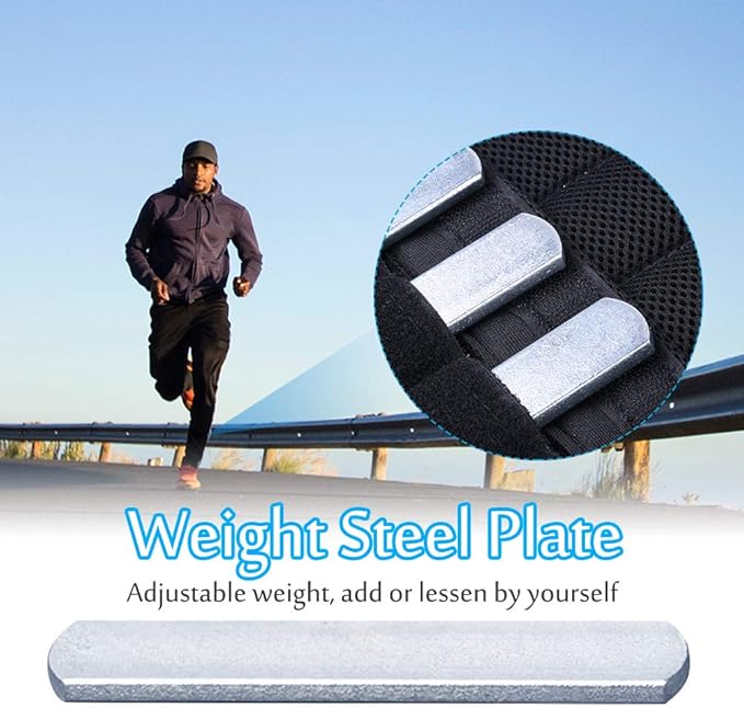 Steel Plates for Weighted Vest, Strength Training Weight Steel Plate Adjustable Round Head Rustproof