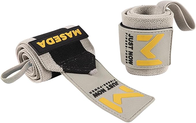 Pro-Grade Weightlifting Wrist Wraps (24") for Gym, Strength Training, and Powerlifting(1 Pair) - Heavy-Duty Thumb Loop Straps for Maximum Wrist Support in Bodybuilding & Fitness (Men & Women)