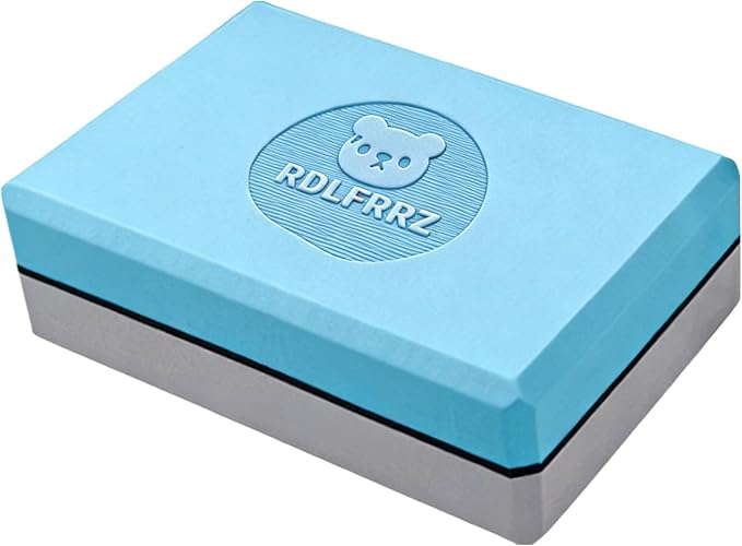 Premium Yoga Blocks - Non-Latex EVA Foam with Non-Slip Grip & Beveled Edges - Multiple Colors Available - Ideal for Yoga, Pilates, Meditation - Boost Stability, Balance and Deep Stretching