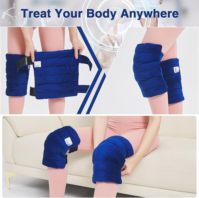 Heating Pad for Knee Pain Relief,Knee Heating Pad for Pain Relief,Adjustable Heat Therapy Warmers with Auto Shut-Off,Heated Knee Brace Wrap for Injury Arthritis Soreness Swelling