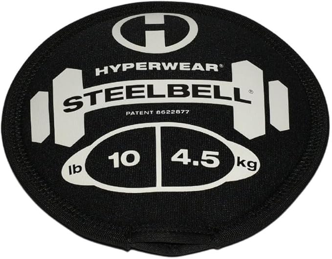 Hyperwear SteelBell - Hyper Flex 4-Way Stretch Neoprene, Patented No-Leak Slam Ball Kettlebell Strength Training - Sustainably Sourced USA Steel Shot