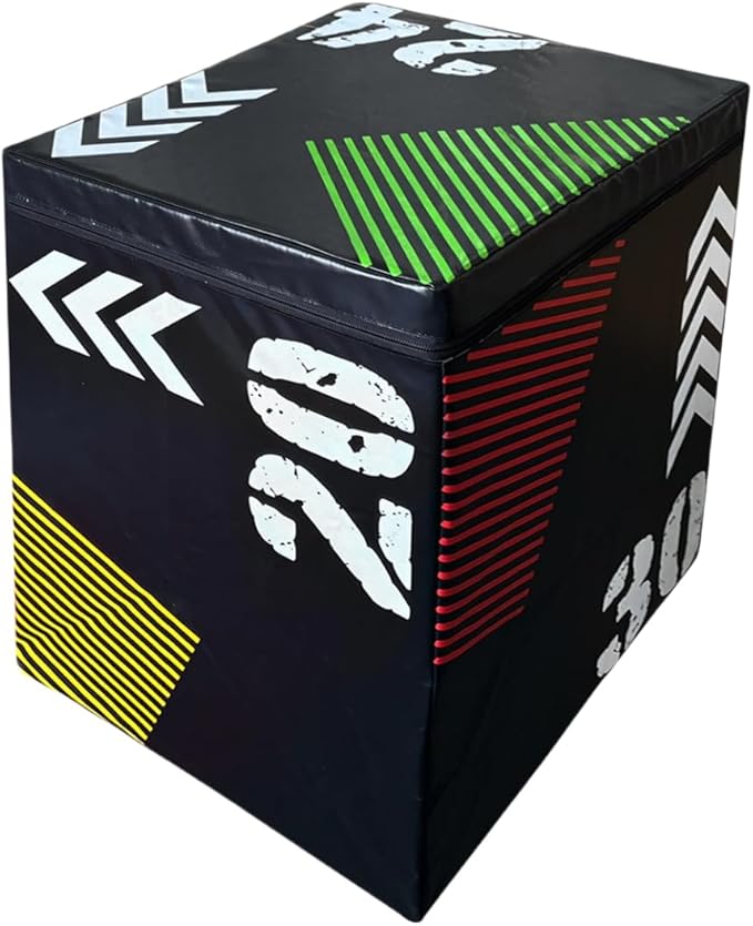 Hipicute Plyometric Jump Box, 3 in 1 Soft Plyo Box Plyo Jumping Exercise Box for Home Gym