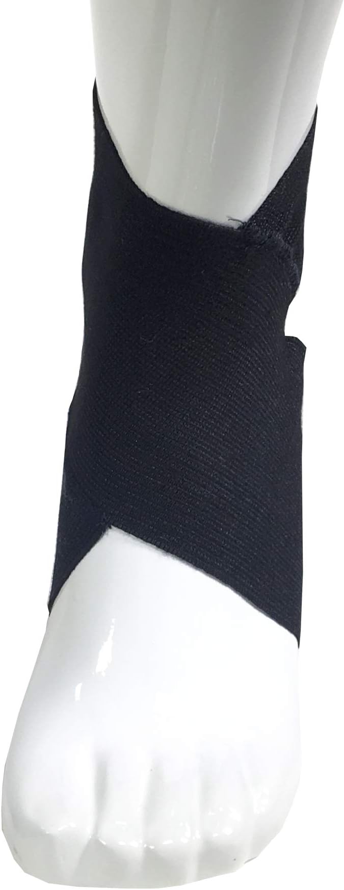 Champion Figure-8 Ankle Support, Light Elastic Compression Brace, Muscle Joint Recovery, Black, 4X-Large