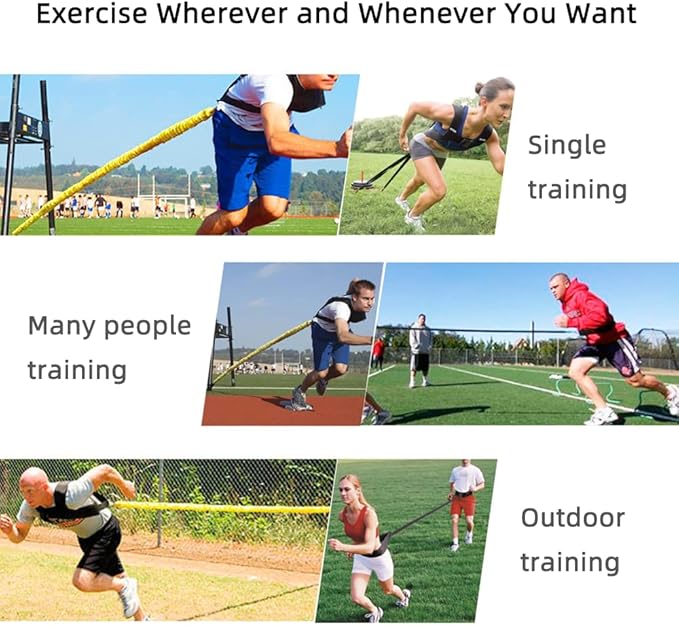 Resistance Explosive Training Rope Force Improve Power, Agility, Strength Track and Field Football Basketball Volleyball Multi-Directional Physical Equipment