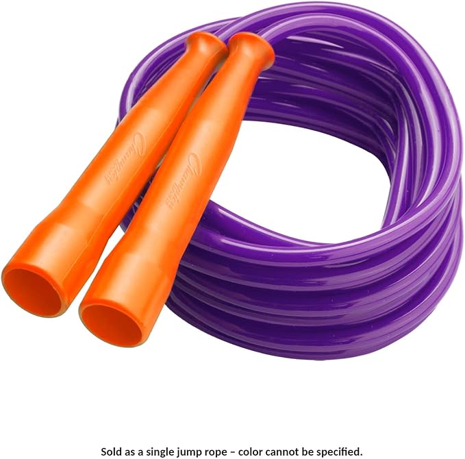 Champion Sports 16 Foot Licorice Jump Rope for Fitness, Assorted Colors - Speed Jump Ropes with Contoured Handles for Exercise, Cross Training, Boxing - Single Premium Skipping Rope for Kids, Adults