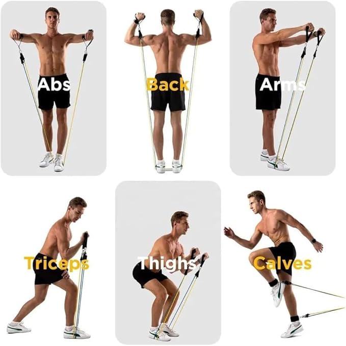 2026 First Ever Calorie Counting Ab Roller High-Performance Abdominal Exercise Machine with Automatic Rebound, Multi-layered Anti-Slip Design & Versatile Exercise Bands
