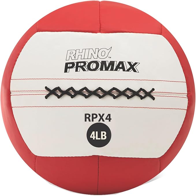 Champion Sports Rhino Promax Wall Balls - Soft Shell Non-Slip Grip for Weightlifting, Plyometrics, Cross Training, & Home Gym