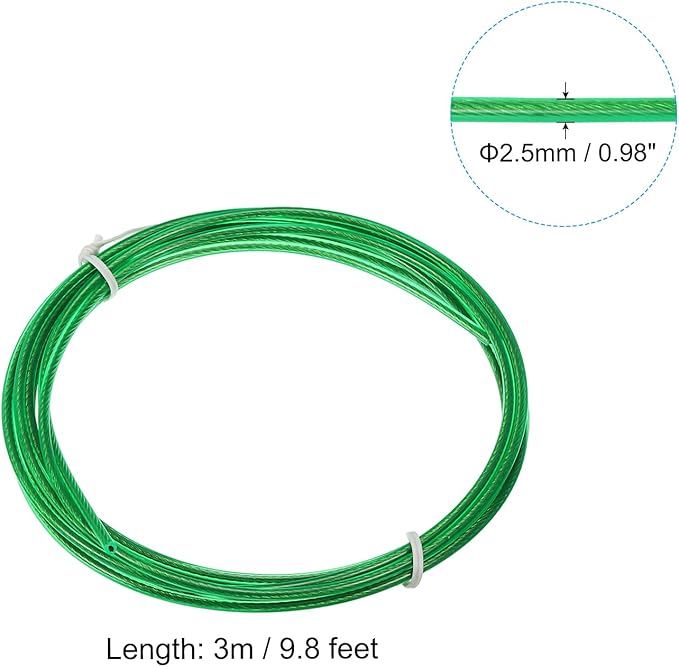 PATIKIL Speed Jump Rope Replacement Cable Professional Skipping Rope Steel Wire Replace for High Speed Jump Ropes