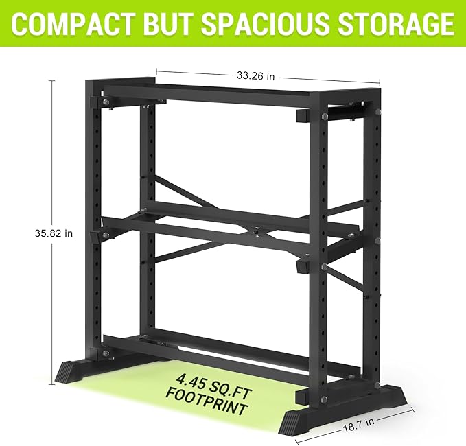 Dumbbell Rack Stand Only, Weight Rack for Home Gym, 3-Tier Adjustable Dumbell Rack, Heavy-Duty Weight Stand for Dumbbells Kettlebells & Weight Plates(Rack Only)