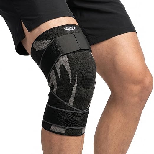 Anaconda Fightwear Knee Brace for Men and Women – Adjustable Knee Compression Sleeve with Gel Pad for Shock Absorption & Joint Support – Non-Slip Wrap for Athletic Training, Sports – 2 Pack, XXX-Large