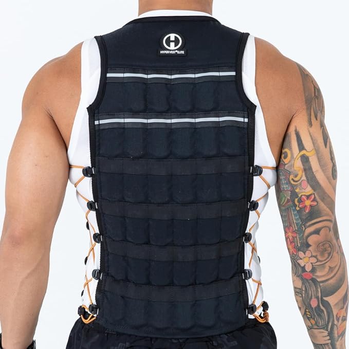 Hyperwear HyperVest ELITE Adjustable Weighted Vest for Women and Men — Thin Steel Weights, Stretch CORDURA Fabric — Weight Vest for Walking, Running, Strength Training