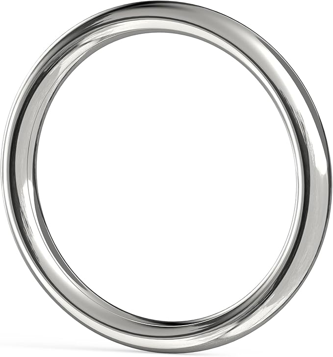 4 3/4 inch Metal O Rings, Stainless Steel Round Ring Buckles, Solid Welded Metal Loop for Macrame, Hanging Slings Rope