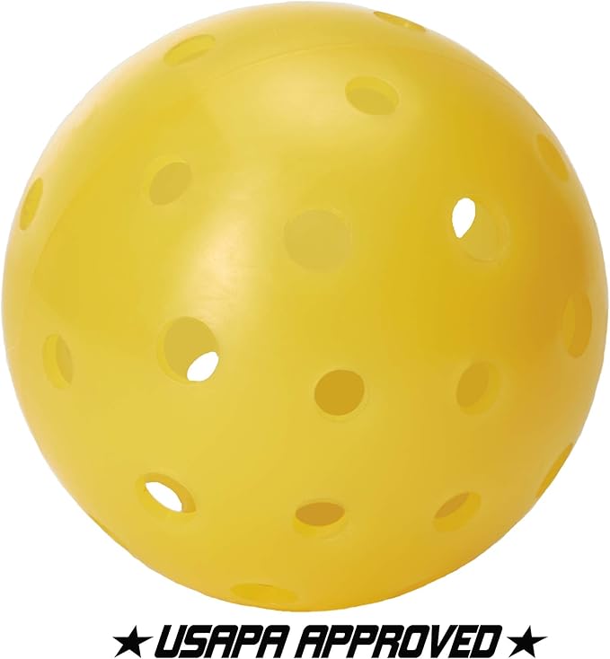 Tourna Strike Outdoor Pickleballs (12 Pack) - USAPA Approved, Optic Yellow (PIKL-12-OY-O)