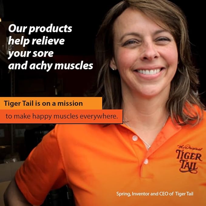 Tiger Tail Massage Sticks Portable Roller Bundle: Original 18in & Roadster 11in, Deep Tissue Foam Roller Body Massage and Myofascial Release Tool for Legs, Neck, Calves, Thighs, Shins & Back
