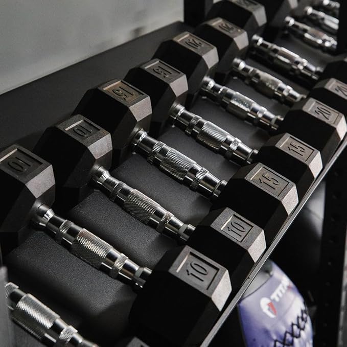 Titan Fitness Add-On Elite Series Mass Storage System for Dumbbell Kettlebell Slam Ball Storage, Bolt-On Adjustable Shelves