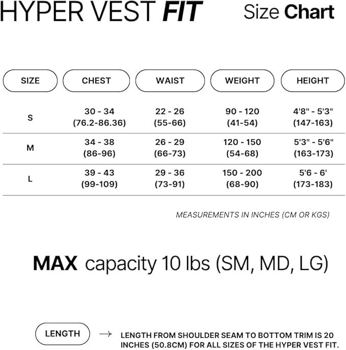 Hyperwear Hyper Vest FIT Weighted Vest for Women Walking & Bone Health – Adjustable 10 lb USA Steel Weights, Machine Washable – Osteoporosis Exercise, No Chest Weights