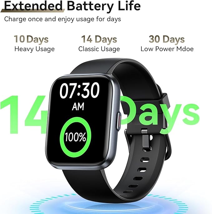 Smart Watches for Men (Android/iPhones), 120+ Sport Modes Fitness Tracker Watch with SpO2/Heart Rate Monitor, Steps/Sleep Tracker, 1.85" HD Smart Watch with Bluetooth Calls/Messages, 3ATM waterproof