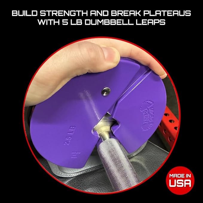 Micro Gainz Dumbbell Fractional 2.5 lb Weight Plate, Ideal for Micro Loading, (Choose Color) 2 Piece Fractional Weight Plates, Designed for Dumbbell Training, Made In USA