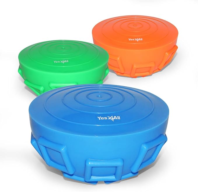 Yes4All Hedgehog Balance Pods for Exercise, Core Body Balancing, Balance Pods for Youth & Adults with Hand Pump - Set of 5