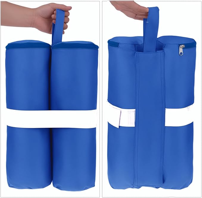 White Sand Bag for Canopy Weights, Heavy Duty Sandbags for 10 x10 12x12 Pop Up Beach Tent Leg, Patio Furniture, Photography Backdrop Stand, Vendor Pergola