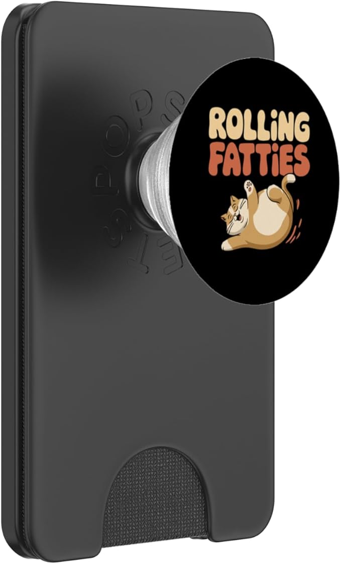 Cat Rolling Fatties Cat PopSockets PopWallet for MagSafe