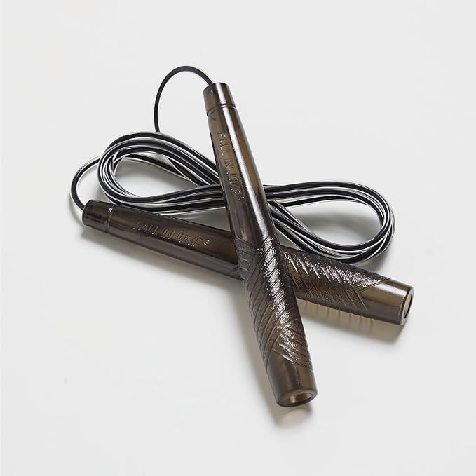 Exercise Jump Rope for Cardio, Boxing, CrossFit - Adjustable Skipping Rope for Men and Women, Lightweight, Tangle Free, Made in Korea(Crystal Gold Jumprope, UA-430)