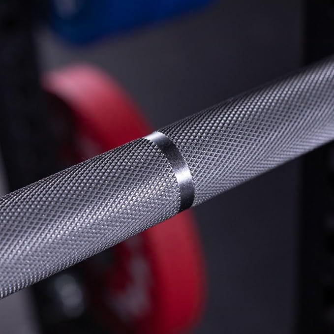Titan Fitness Elite Series 20 KG Power Barbell, 2,000 LB Capacity, 29mm Shaft, Hard Chrome Finish, Brass Bushings & Aggressive Mountain Knurling, For Slow Squat, Bench, and Deadlifts