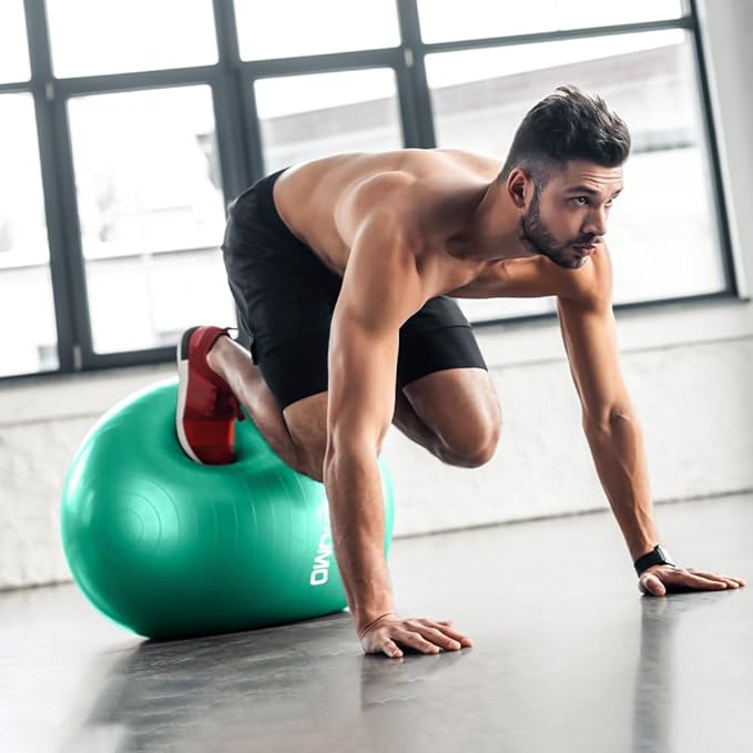Anti-Burst Pregnancy Exercise Ball – High Weight Capacity Stability Ball for Yoga, Pilates & Labor Support, Eco-Friendly PVC Fitness Ball for Moms, Includes Pump (45cm-95cm)