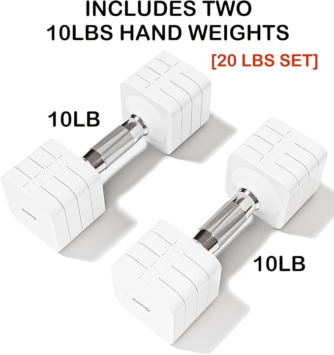 15LB 20LB 30LB 40LB 50LB Adjustable Dumbbell Set Free Weights Dumbbells Set for Women Men Hand Weights Sets Adjust Dumbbell Weight Sets for Home Gym Exercise Workout Strength Training Equipments