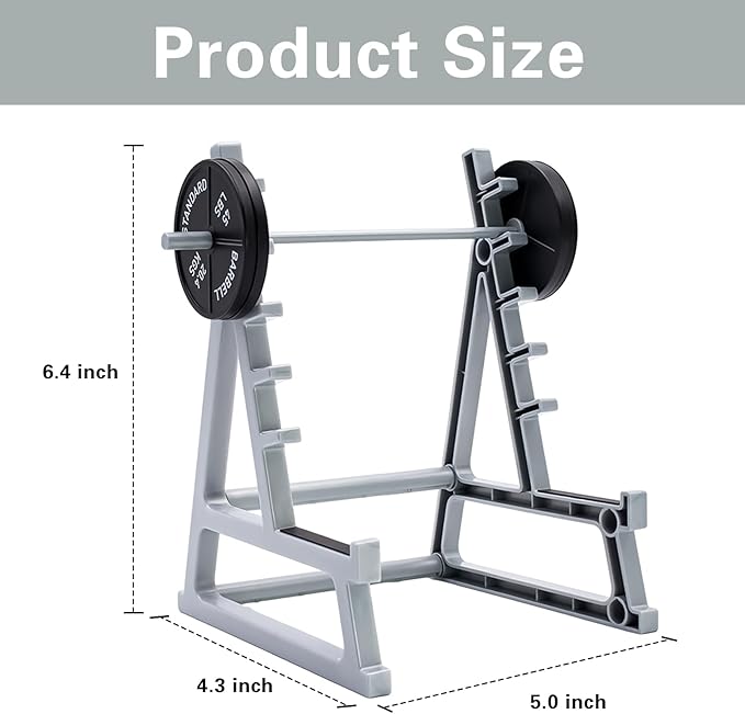 Squat Rack Pen Holder for Desk, Barbell Rack Pen Holder, Gym-themed Unique Shape, Office Stationery Organizer Decor, Mini Weight Racks Pencil Holder for Fitness Weightlifting Lovers