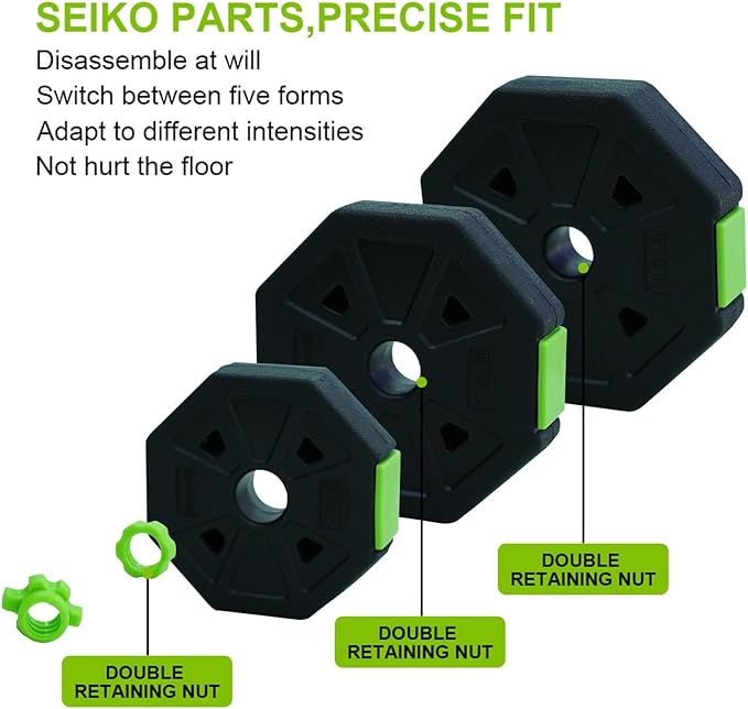 44/66/88 Lbs Adjustable Dumbbell Set, 4-in-1 Free Weights Set with Connector, Fitness Exercise Equipment Used As Barbell, Kettlebells, Push Up Stand, Weights Set for Home Gym Suitable Men/Women