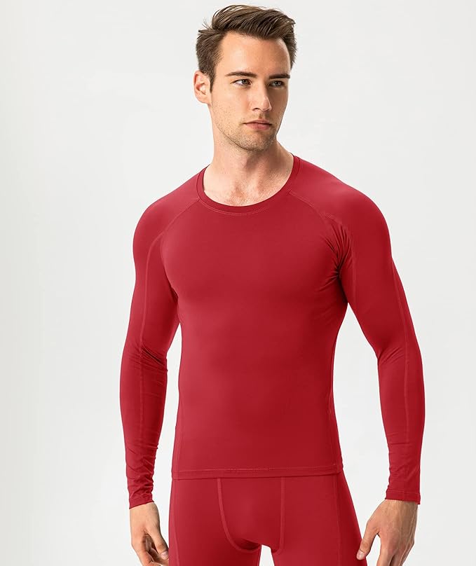 SPVISE 1 or 3 Pack Men's Compression Shirts Long Sleeve Workout Gym T-Shirt Running Top Cool Dry Sports Baselayer Undershirts