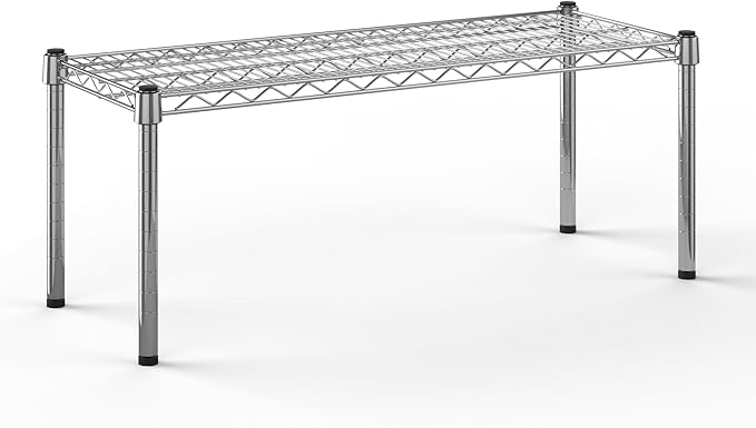 14''W x 36''L x 14''H Chrome Plated Wire Dunnage Rack | Off The Floor Storage