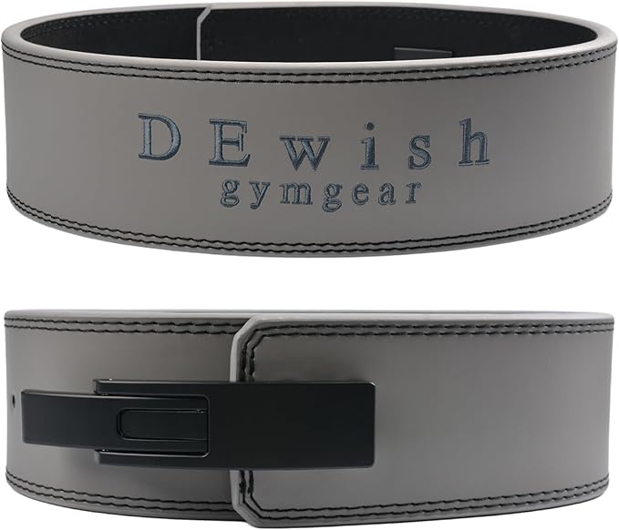 Weight Lifting Belt, 10mm Thick, 4-Inch Wide Heavy Duty Leather Lever Gym Belt, Ideal for Weightlifting, Squats, Deadlifts, Powerlifting, Cross Training and Weight Training