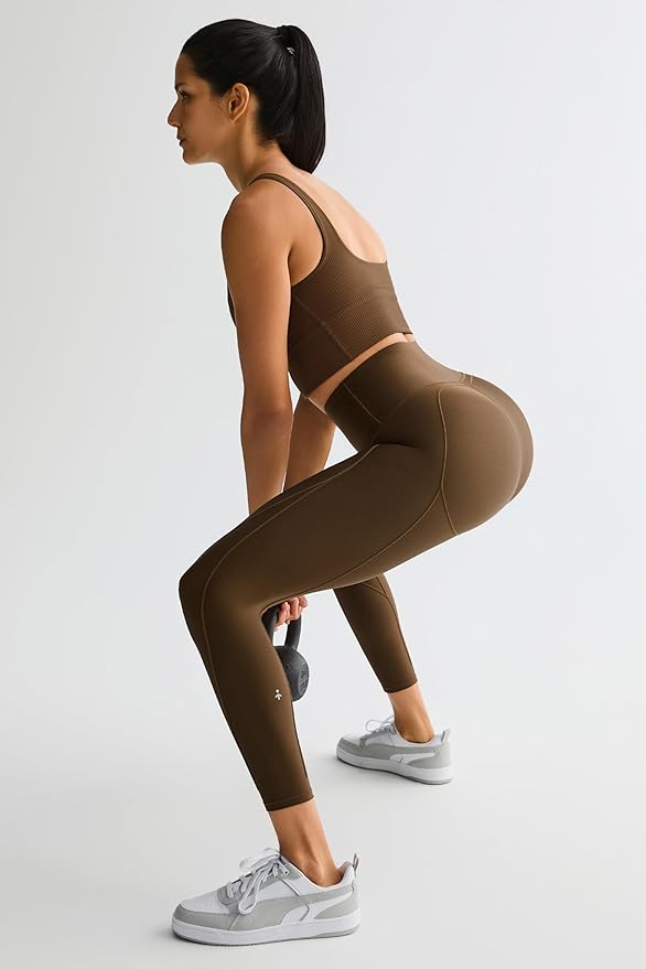 Orolay High Waisted Leggings for Women Tummy Control 7/8 Leggings for Women Compression Workout Yoga Pants