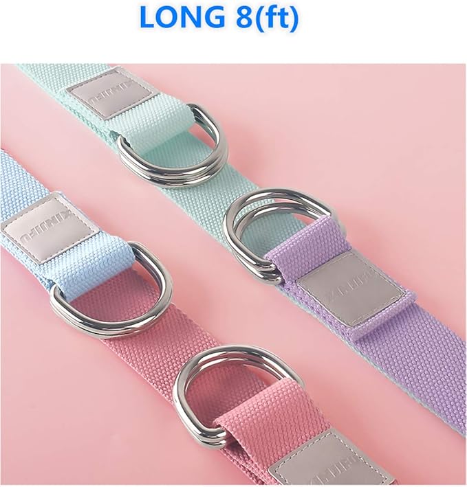 Yoga Blocks 2 Pack Set - (Yoga Block with 1 Yoga Strap) High Density Soft EVA Foam Block for Yoga, General Fitness, Pilates, Stretching and Toning Workouts