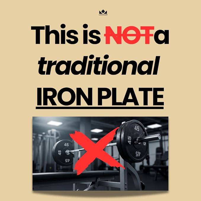 Lionheart Sand Bag Weight Plates Set | Sandbags for Working Out | Home Gym Bumper Plates | Travel-Friendly Sandbag for Fitness & Weight Training | Unfilled 10, 15, 25, 35, 45 lb Plates (Set of 2)