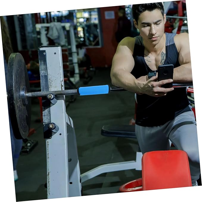 2pcs Anti-slip Barbell Pad Cover for Weight Lifting Durable Grip Protector for Pull-ups Dumbbell and Barbell Accessories Lightweight and Removable Design
