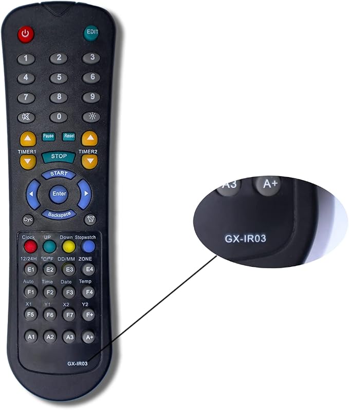 GX-IR03 Remote Control for Gym Timer Clock gxir03